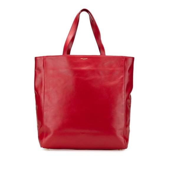 Saint Laurent reversible tote bag 318340 red leather women's SAINT LAURENT - Picture 1 of 13